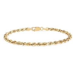 Solid Gold Rope Bracelet