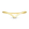 Solid Gold V Ring