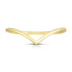 Solid Gold V Ring