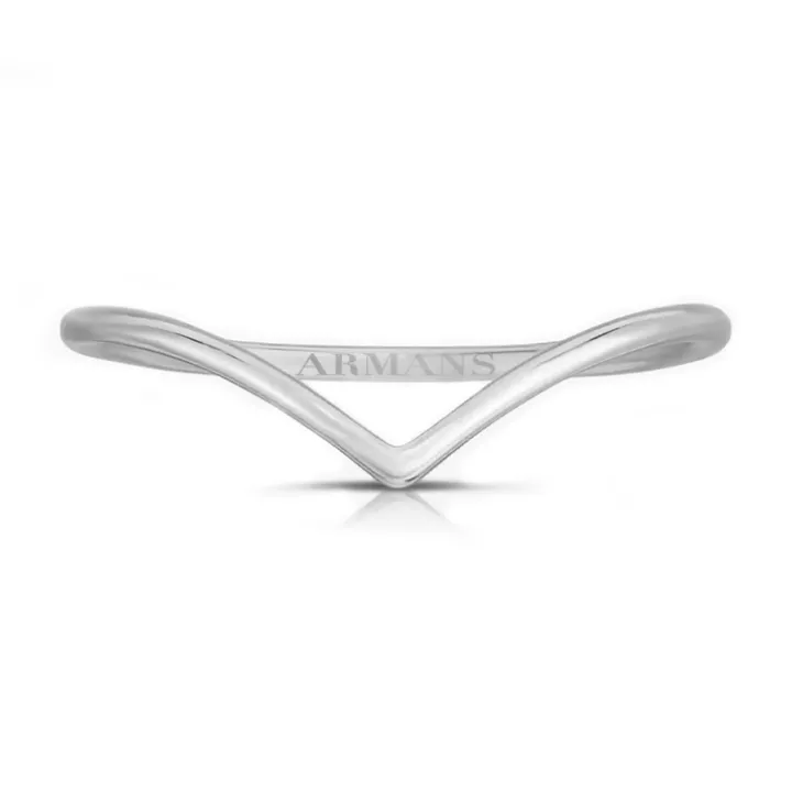 Solid Gold V Ring