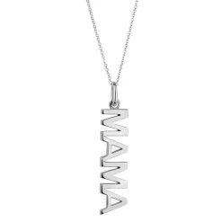 Solid Gold Vertical Name Necklace