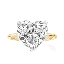 Solitaire Heart Engagement Ring