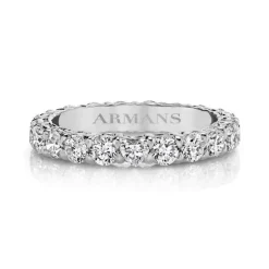 Sophia Heart Diamond Eternity Band