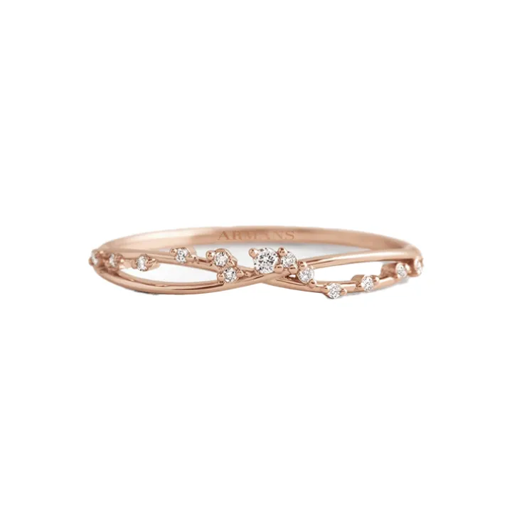 Spaced Lab Grown Diamond Infinity Ring