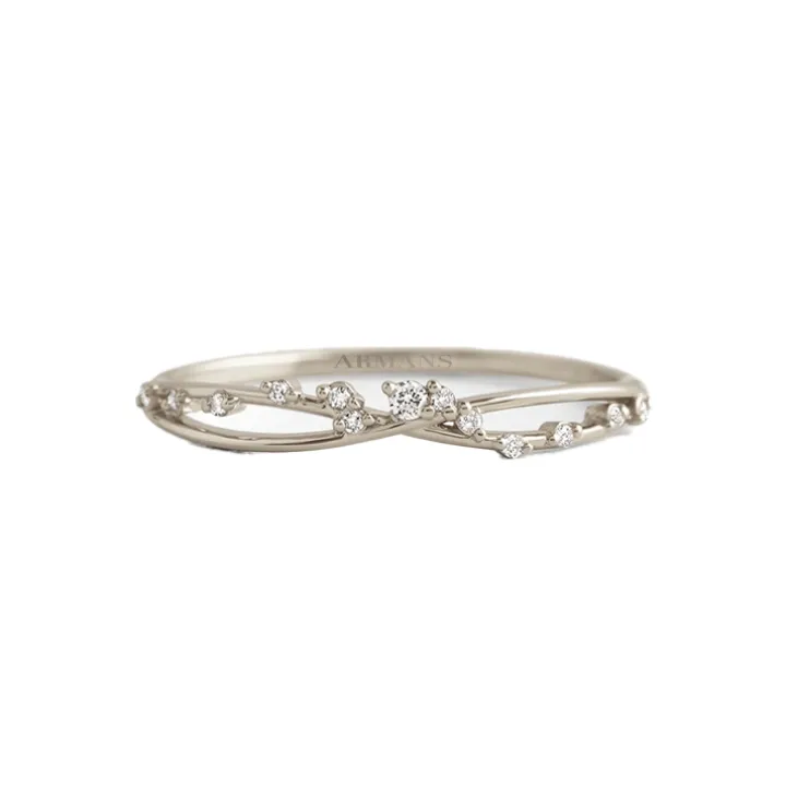Spaced Lab Grown Diamond Infinity Ring