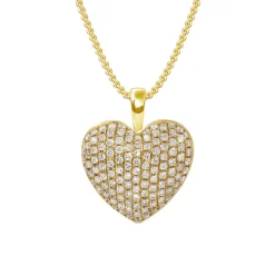 Sparkling Pavé Heart Necklace