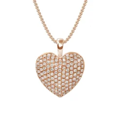 Sparkling Pavé Heart Necklace