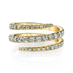 Spiral Diamond Ring