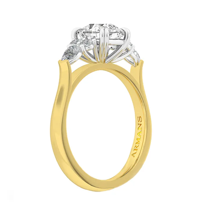5 Stone Cushion Engagement Ring
