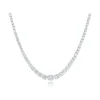 Tapered Tennis Necklace