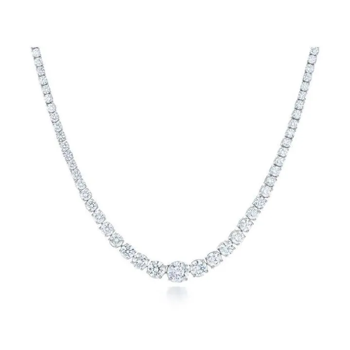 Tapered Tennis Necklace
