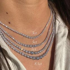 Tapered Tennis Necklace