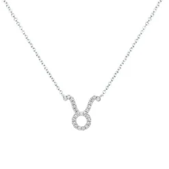 Taurus Diamond Zodiac Necklace