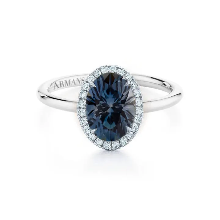 Teal Sapphire Kristina Engagement Ring