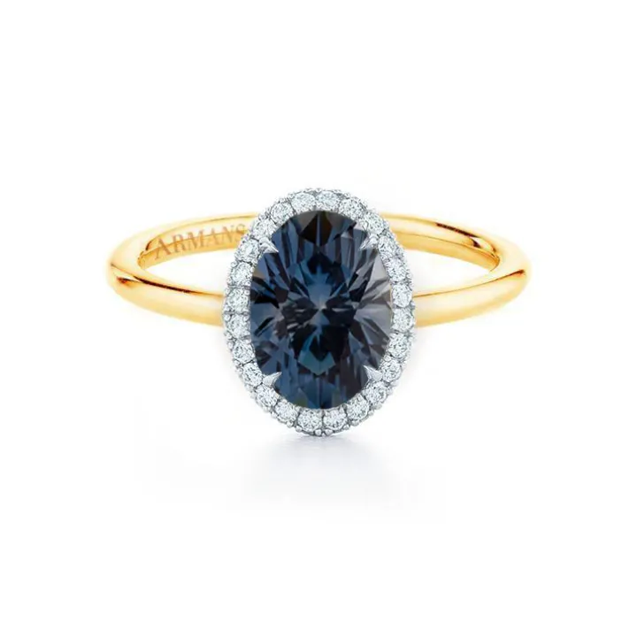 Teal Sapphire Kristina Engagement Ring