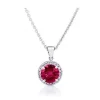 Tourmaline White Diamond Halo