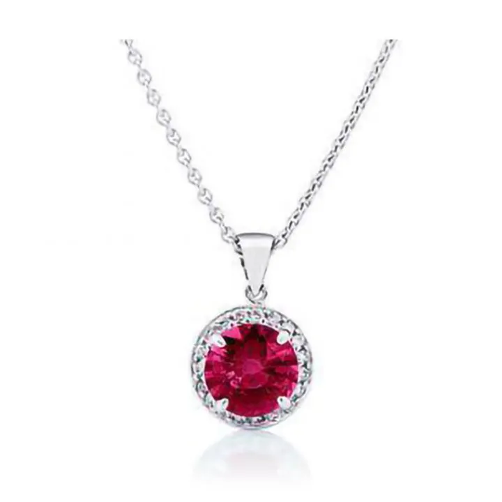 Tourmaline White Diamond Halo