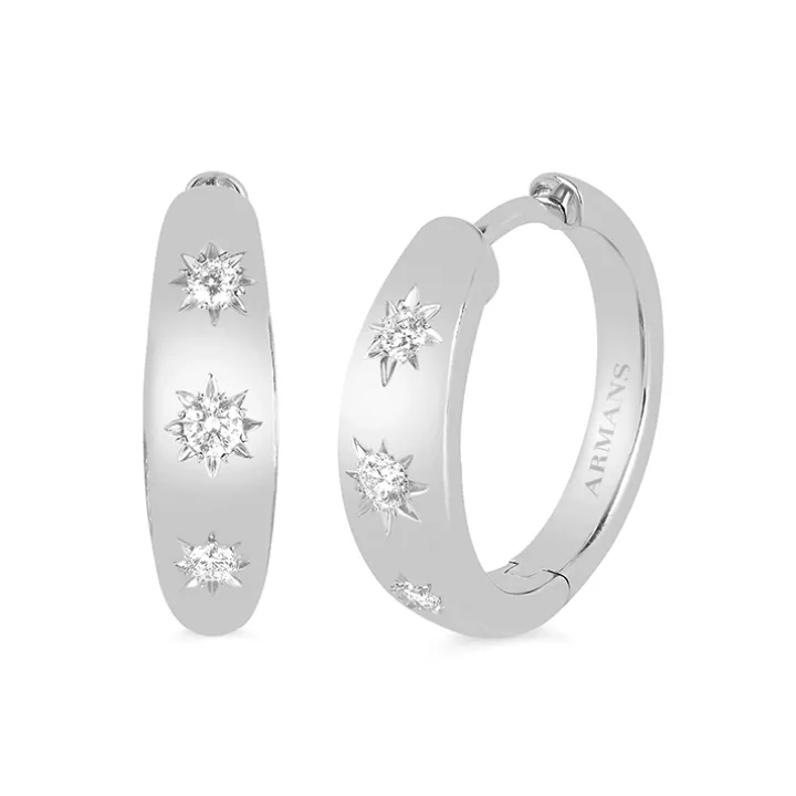 Tristar Diamond Hoops