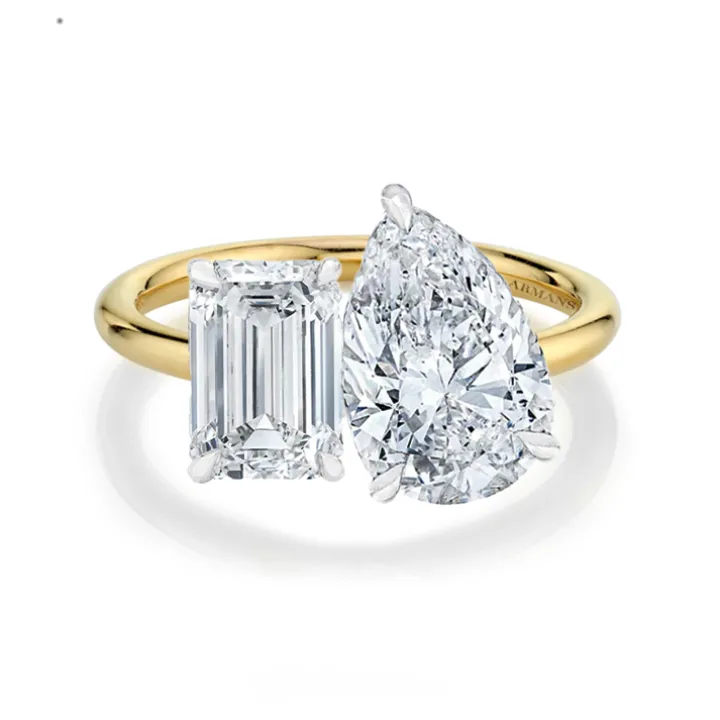 Twice The Ice Two Stone Engagement Ring