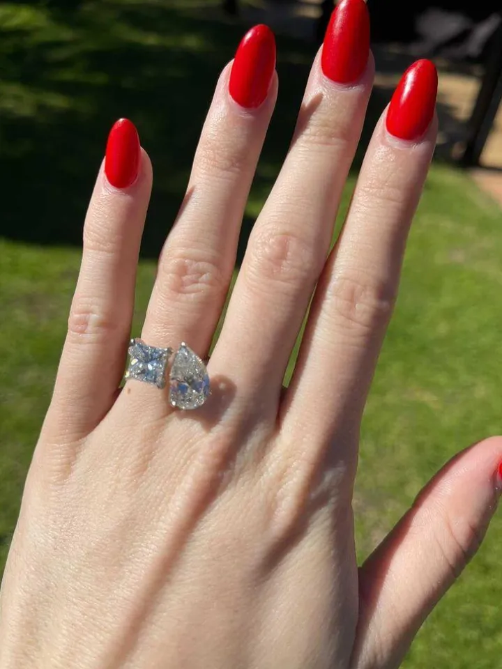 Twin Flame Two Stone Lab Grown Engagement Ring