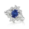 Vintage Blue Sapphire Engagement Ring