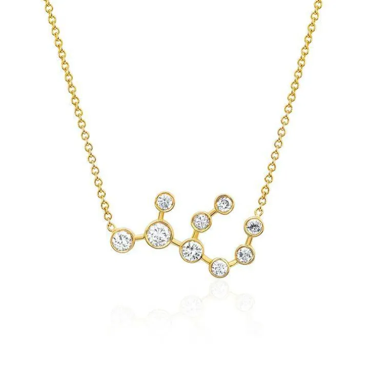 Virgo Diamond Constellation Necklace