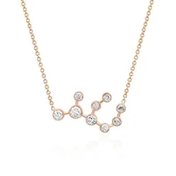 Virgo Diamond Constellation Necklace