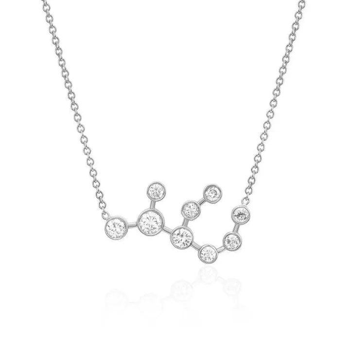 Virgo Diamond Constellation Necklace