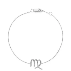 Virgo Diamond Zodiac Bracelet