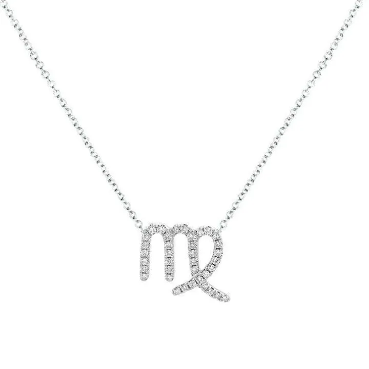Virgo Diamond Zodiac Necklace