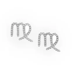 Virgo Diamond Zodiac Studs