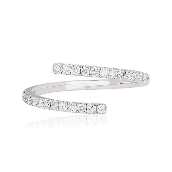 Wave Lab Grown Diamond Ring