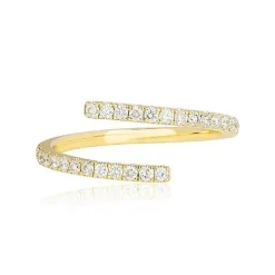 Wave Lab Grown Diamond Ring