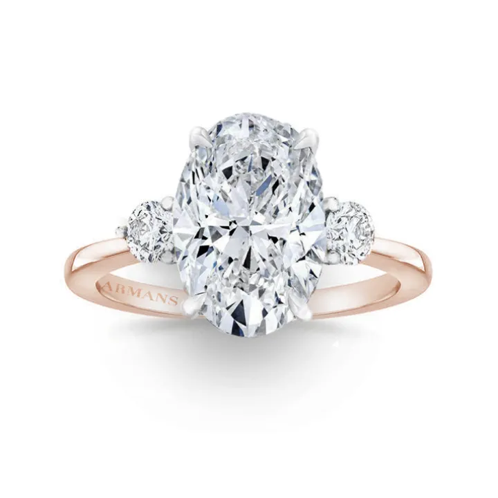 Whitney Three Stone Engagement Ring