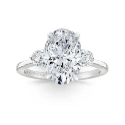 Whitney Three Stone Lab Grown Engagement Ring