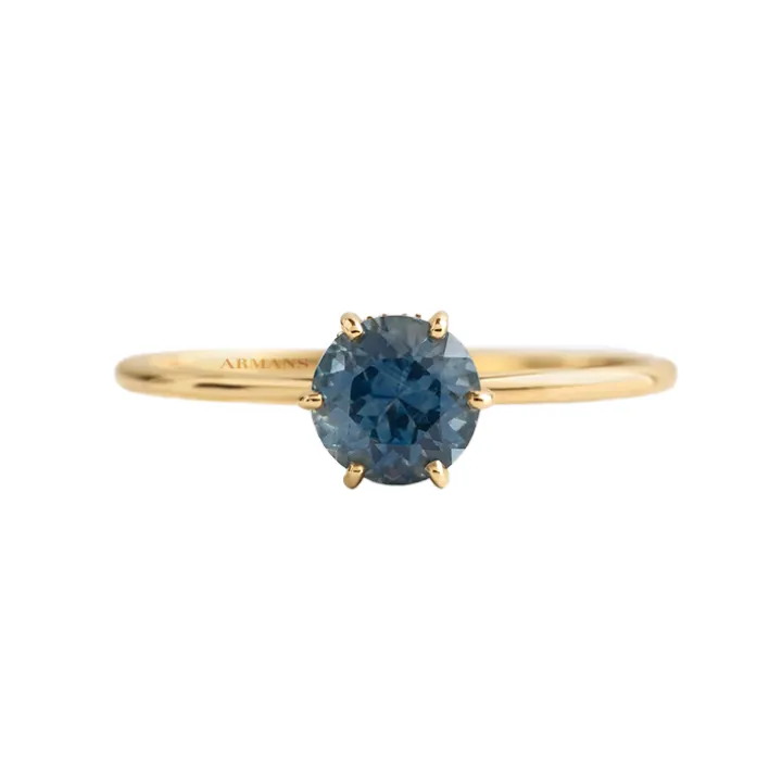 Winona Teal Sapphire Engagement Ring