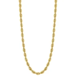 Women's Solid Gold Rope Chain