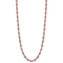 Women's Solid Gold Rope Chain