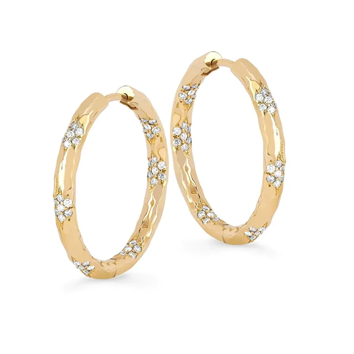 Zuhri Diamond Cluster Hoops